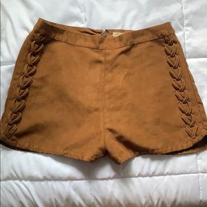 Suede Shorts